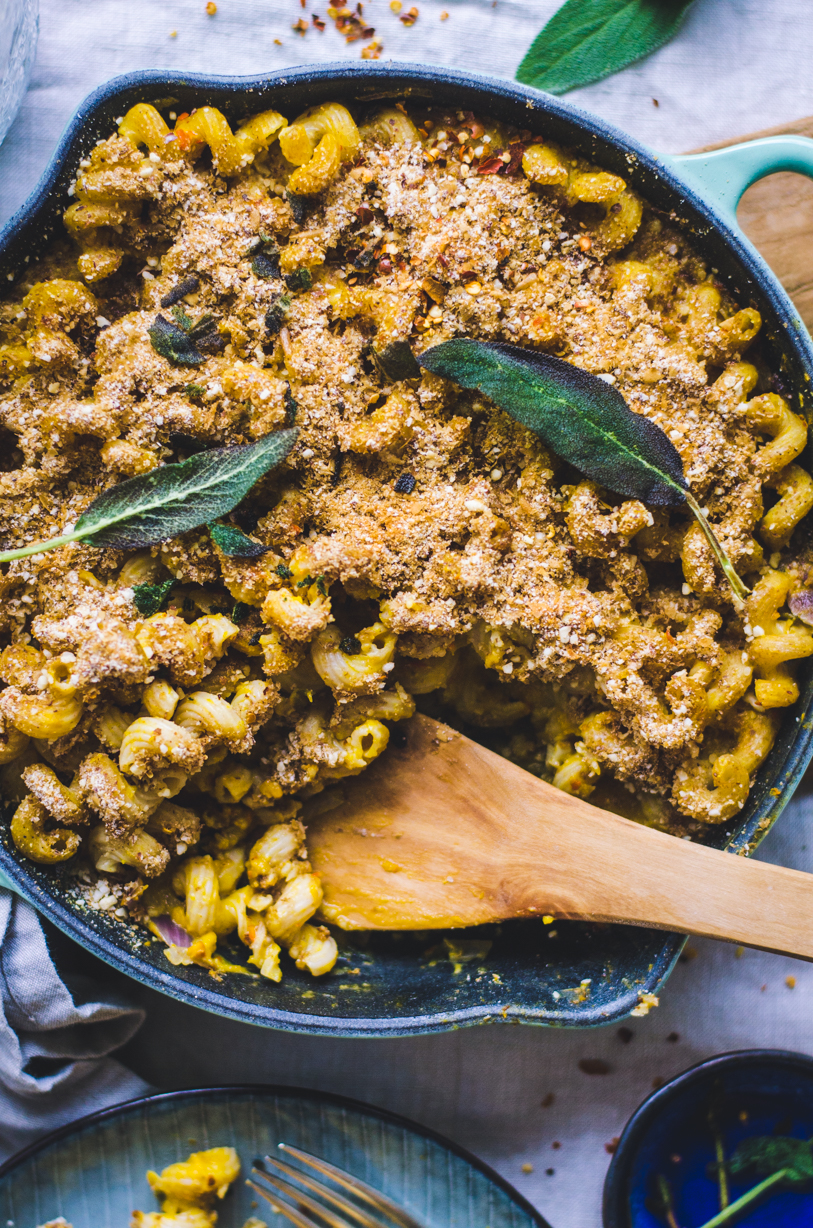 Creamy Pumpkin Pasta Bake